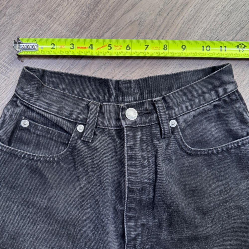 Jordache Vintage Basic Black Denim Jeans - Size 3/4 - Picture 5 of 12